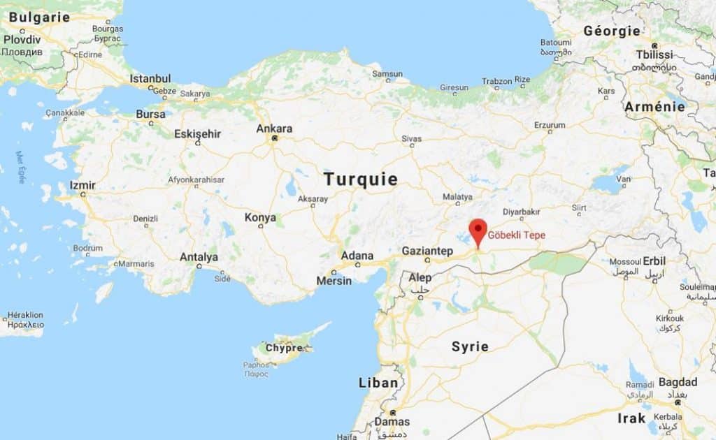 Carte de Göbekli Tepe Carte de Göbekli Tepe