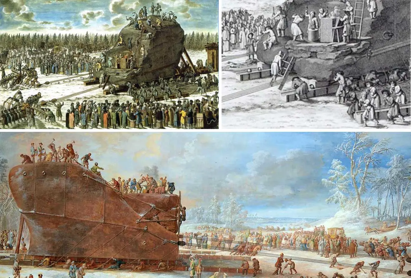 pierre-de-tonnerre-transport illustration du Transport de la pierre de tonnerre