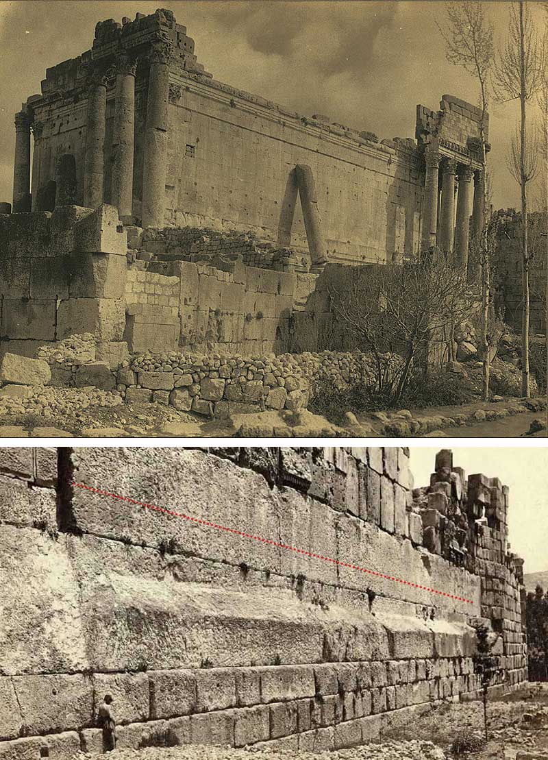 trilithon-Baalbeck Trilithon acropole temple de Jupiter